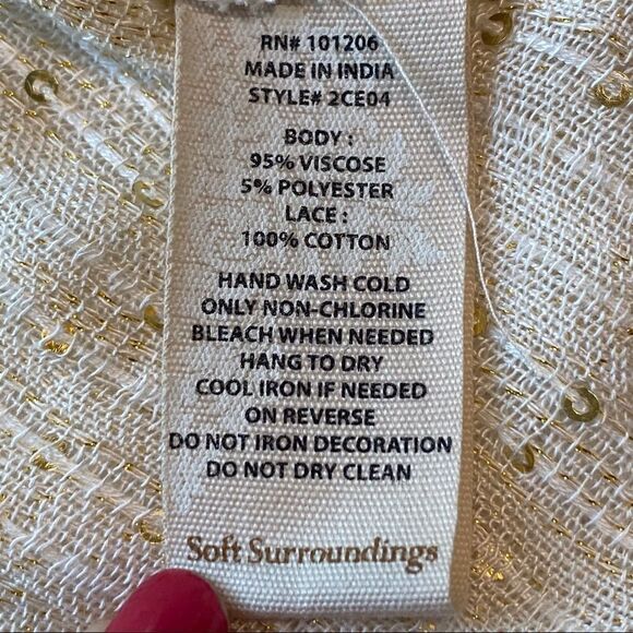 Soft Surroundings Glamour Topper Sequin Open cover - Picture 3 of 8